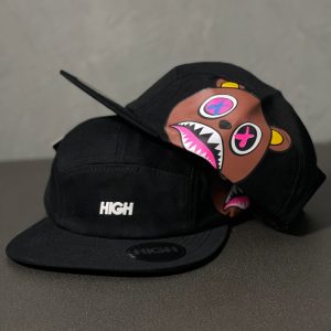 Boné High Company 5-Panel Bear Shark - Black