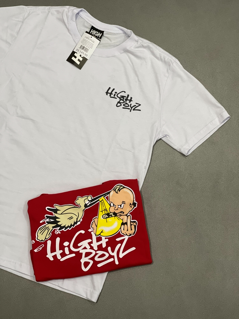 Camiseta High Boyz (Black/Red) Oversized - Imagem 2