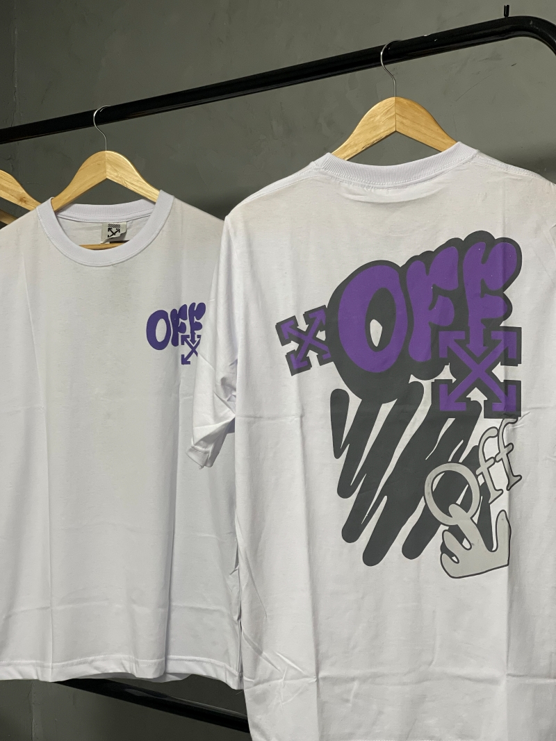 Camiseta Off-White Oversized – Edição "Graffiti Arrow" - Imagem 2