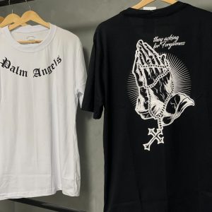 Camiseta Palm Angels "Praying Hands" Oversized