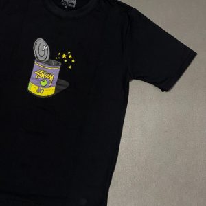 Camiseta Stüssy Oversized Purple – Edição "Soup Can Stars"